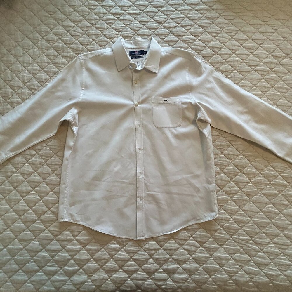 Men's Vineyard Vines Slim Fit Tucker Shirt Long Sleeve Size L